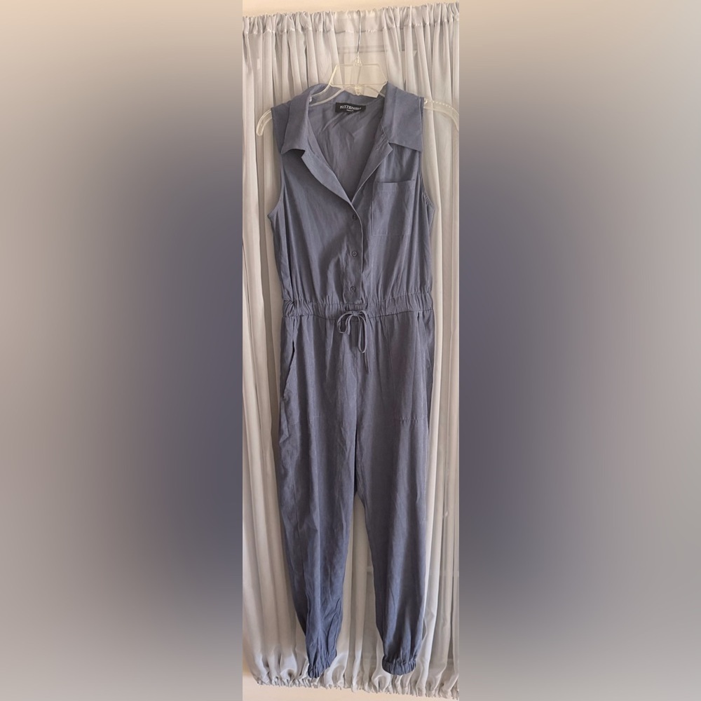 Kittenish Sleeveless Blue Jumpsuit size Medium